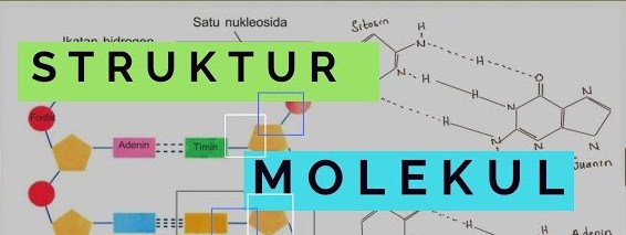 Gambar yang menggambarkan struktur DNA sebagai dasar genetika molekuler.