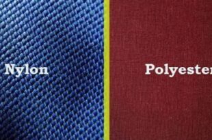 Pembentukan polimer melalui reaksi polikondensasi dalam nylon dan polyester.