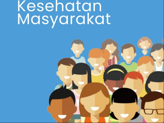 Ilustrasi kesehatan masyarakat 2025 dengan fokus pada teknologi, perubahan iklim, dan urbanisasi.